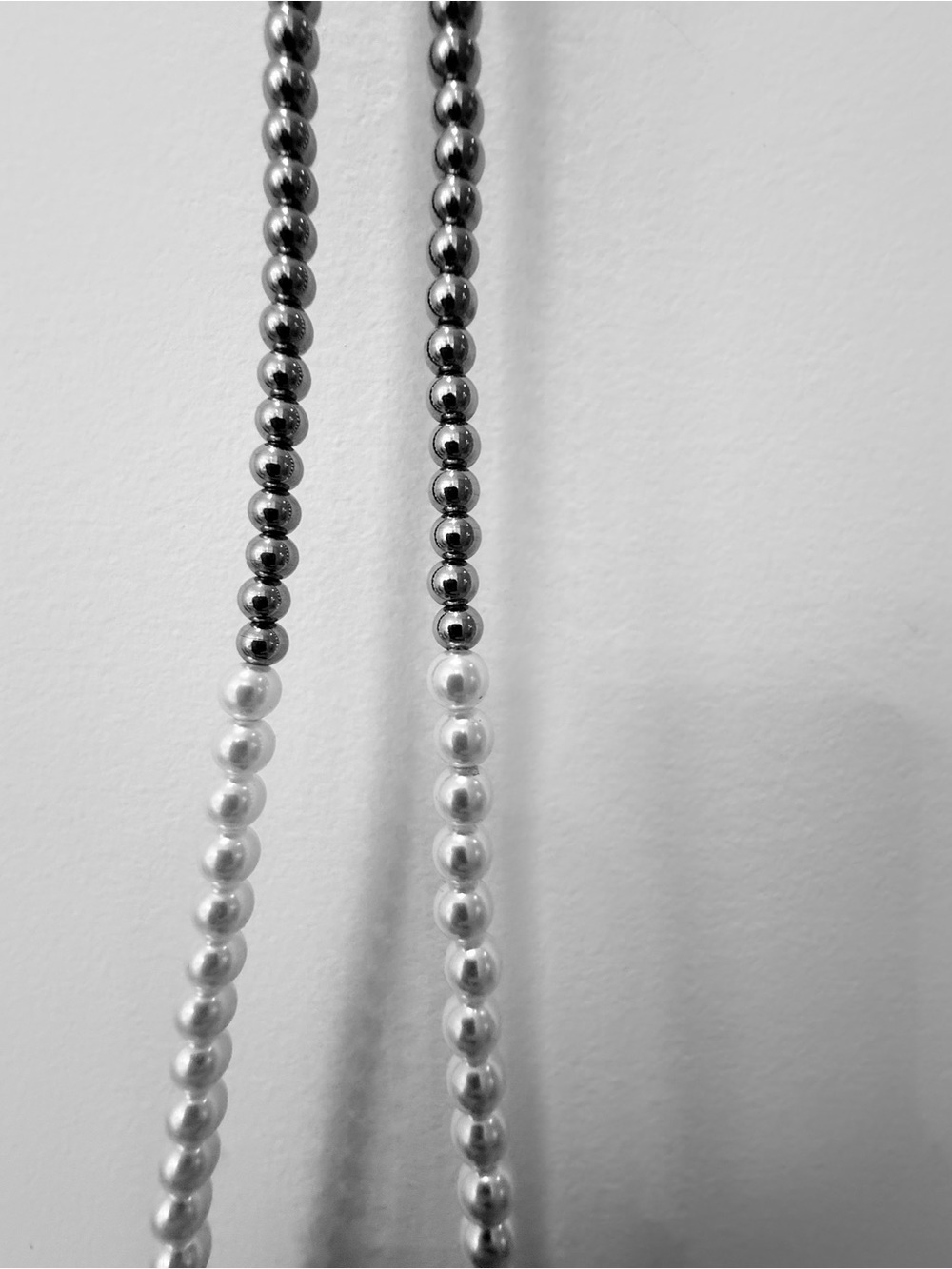 Inspired Classic Silver and White Beaded Necklace - Women Accessories